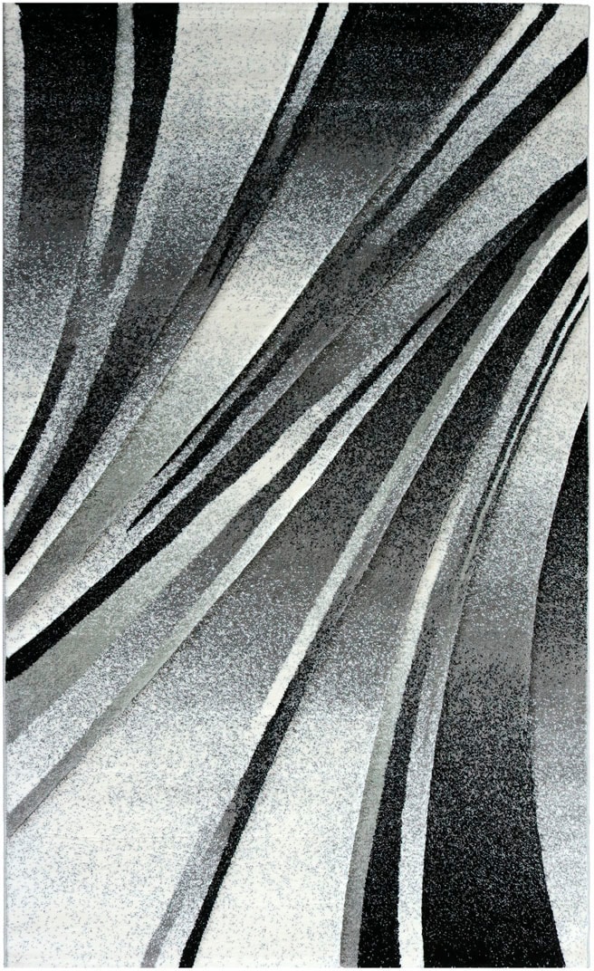 Teppich Trend schwarz, 80 x 150 cm