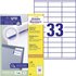 Avery-Zweckform 3421 Universal-Etiketten 70 x 25.4mm Papier Weiß 3300 St. Permanent haftend Tintens