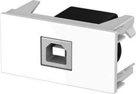Kindermann 7464000525 USB B weiß – Steckdose (4,3 cm)