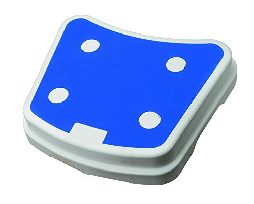 Badewannen-Trittstufe PILE Wannenstufe Einstiegshilfe rutschfest stapelbar weiß/blau 1 Stück