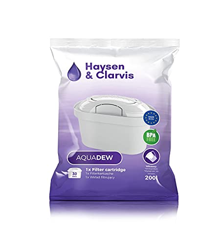 Haysen & Clarvis Wasserfilter Kartuschen Kompatibel mit Brita Maxtra, PearlCo, BWT, Dafi, AmazonBasics (6er Pack)