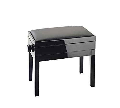 K&M 13951 schwarz Klavierbank mit Fach