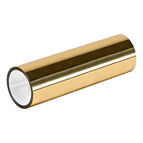 TapeCase 72YD-GOLD TC830 Goldenes-Metallisiertes-Polyester/Acryl-Klebeband, 0,005 cm dick, 65,8 m Länge, 17,4 cm Breite, 1 Rolle