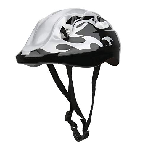 Fahrradhelm, Schutzhelmschaum atmungsaktiv mit verstellbarem Fahrradzubehör mit Klettverschluss(GRAU) Sportschutzausrüstung