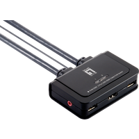 LEVELONE KVM0290 - 2-Port Kabel KVM Switch, HDMI, USB, Audio