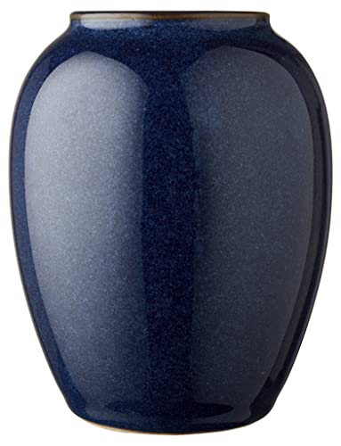 BITZ - Vase/Blumenvase - Stoneware - Blau - 12.5cm