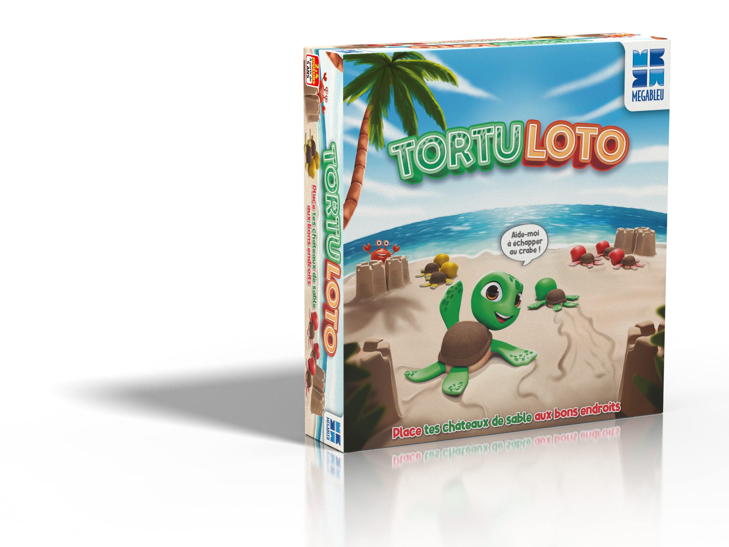 Megableu 678 106 Tortuloto - Gesellschaftsspiel, Lotospiel für die Jüngsten mit Strandzeichnungen