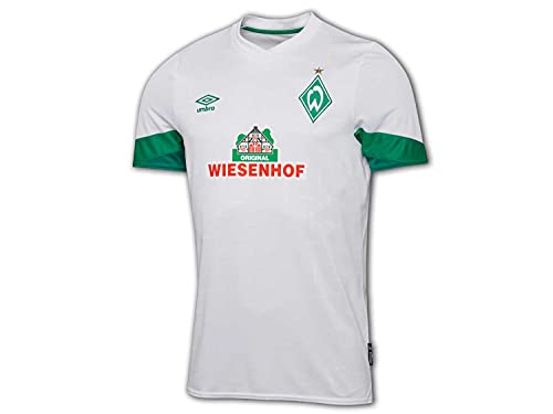 UMBRO SV Werder Bremen Trikot Away 2021/2022 Herren weiß/grün, S (44/46 EU)