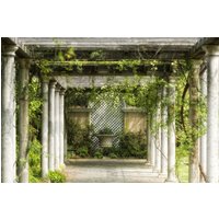 papermoon Vlies- Fototapete Digitaldruck 350 x 260 cm, Walkway in Garden