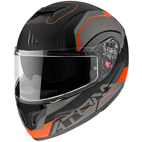 MT HELMETS ATOM SV QUARK A4 MATT FLUOR ORANGE XL