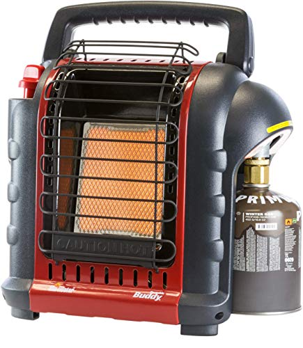 Mr. Heater Portable Buddy Gasheizung inkl. Adapter für Gaskartuschen mit 7/16-Gewinde, bis zu 2,4kW Leistung, Outdoor-/Campingheizung