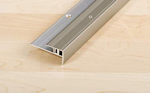 Proline Treppenkantenprofil ProSTEP Universal | für Bodenbeläge mit einer Stärke von 6,5-15mm, eloxiert Edelstahl, 100cm