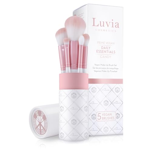 Make-Up Pinselset Luvia, Daily Essentials Brush Set, Puder- Und Augenpinsel Im Set, 5 Vegane Kosmetikpinsel
