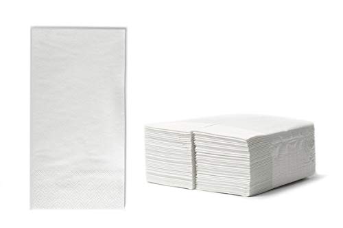 1000 Zelltuchservietten Tissue 40x40 cm, 2-lagig, 1/8 Falz hochweiß, 6x250 Stück je Karton