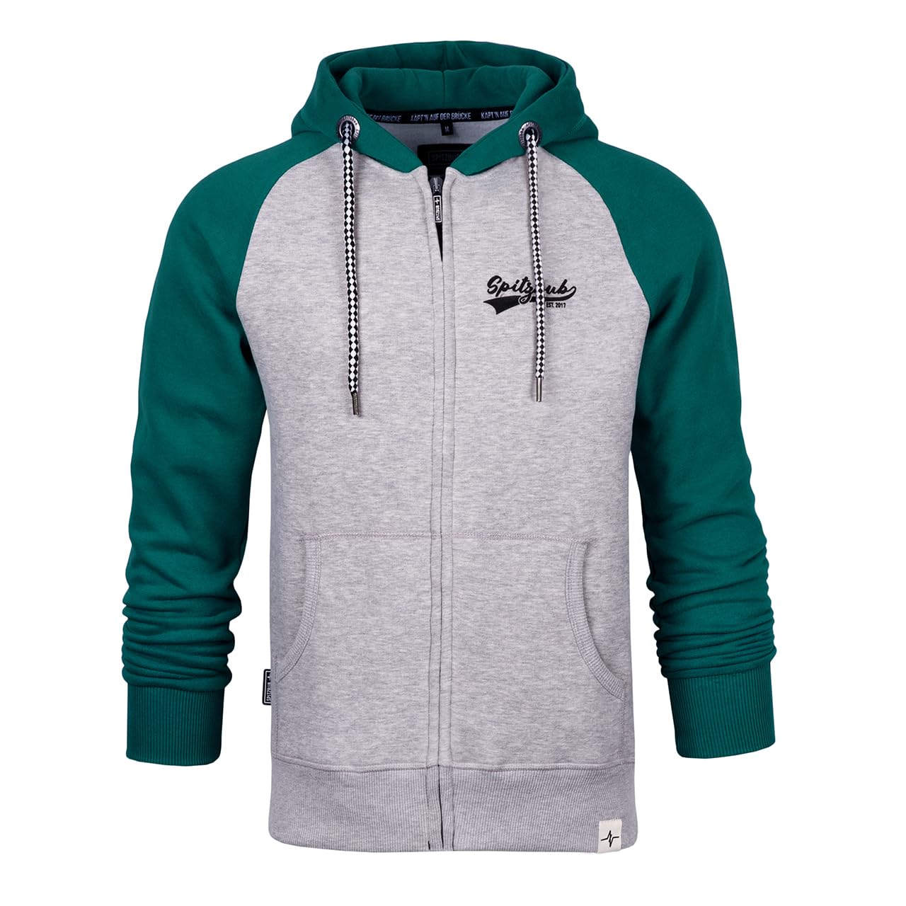 Spitzbub Herren Hoodie Pullover mit Kapuze Sweatjacke Zipper Kapuzenpullover mit Reißverschluss Oliver