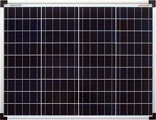 enjoy solar® Poly 50W 12V Solarpanel Polykristallin Solarmodul Solarzelle ideal für Wohnmobil, Gartenhäuse, Boot (Poly 50W-12V)
