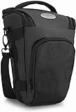 PRO NOVO II (L) Full-Size SLR Kameratasche Colttasche schwarz (mit Schultergurt, Beckengurt, Gurttunnel, Regencape)