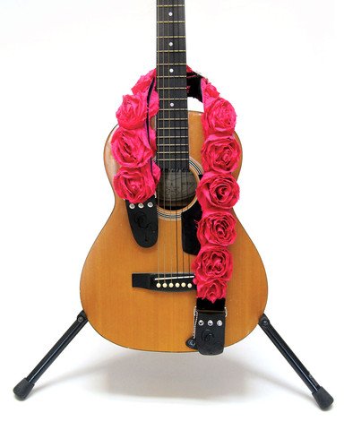 Capturing Couture KID20-HPRS Gitarrengurt aus Organza für Kinder, Hot Pink