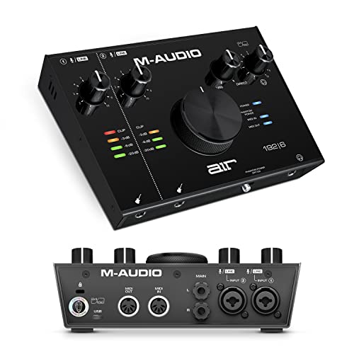 M-Audio AIR 192 | 6 - 2-in-2-out USB Audio- / MIDI-Schnittstelle mit ProTools und Ableton Live Recording Software mit Studio Effekten und Instrumenten