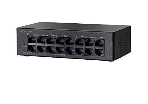 Cisco sf110 desktop switch - sf110d-16hp-eu