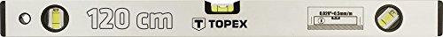 Topex 29C305 Aluminium-Wasserwaage eloxiert 120 cm
