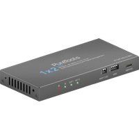 Purelink PureTools - 1x2 HDMI2.1 Splitter - 48Gbps - 8K (60Hz 4:2:0) 12 bit, Audio De-Embedding und Signal Management