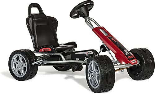 Ferbedo Go X-Racer (Gokart/Kart in rot-schwarz mit Kunststoffreifen, ab ca. 3-8 Jahre) 104000