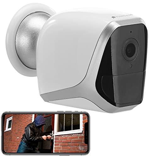 VisorTech Nachtsichtkamera: 2K-IP-Überwachungskamera mit Akku, App, 1 Jahr Stand-by, 3 MP, IP65 (WLANkamera)
