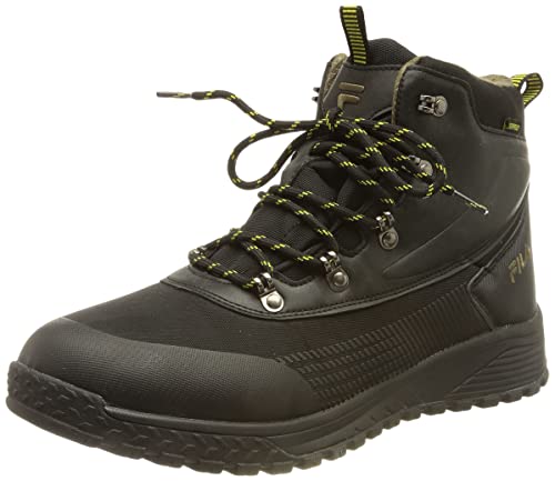 FILA Hikebooster mid men Herren Boot, Schwarz (Black/Warm Olive), 44 EU