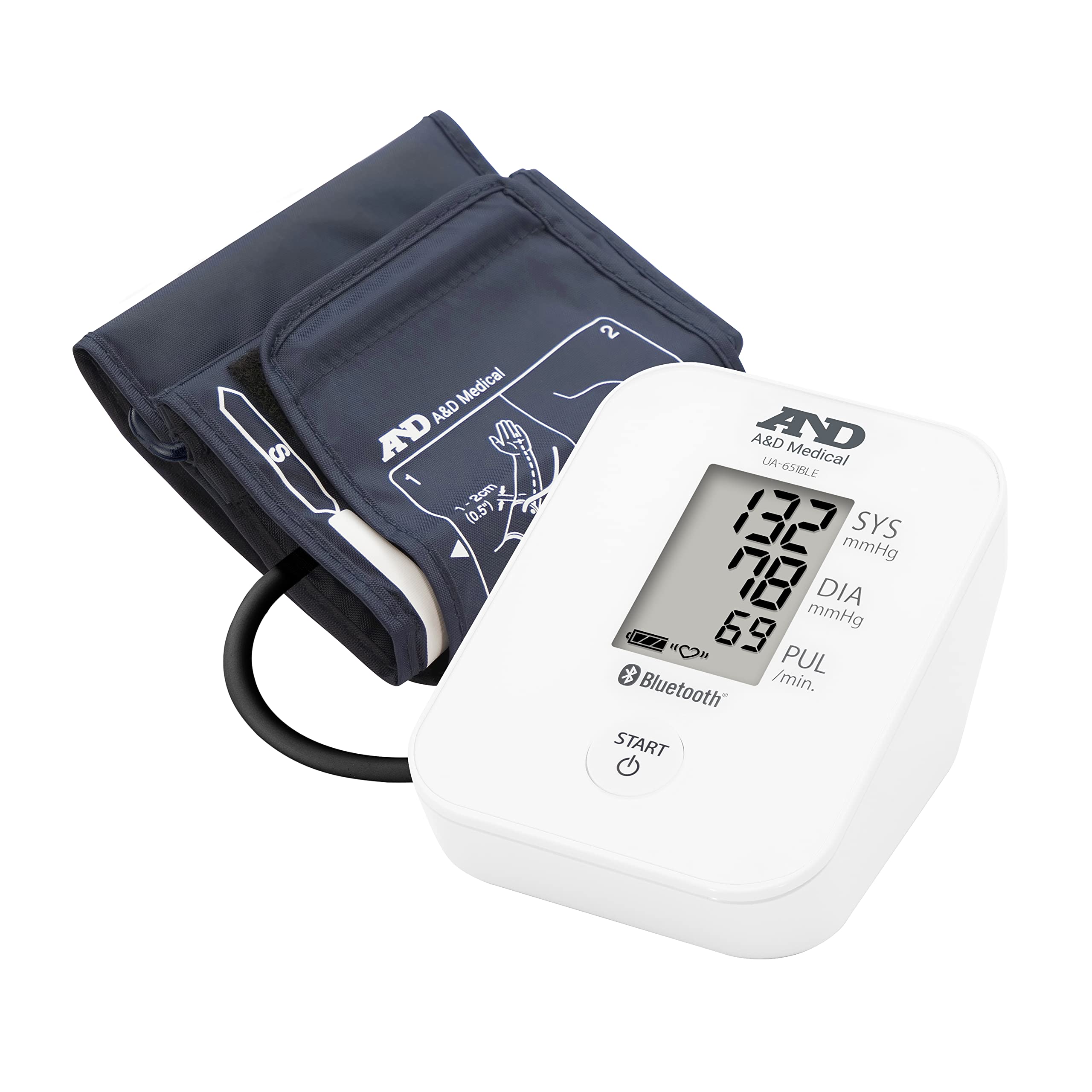 A&D Medical UA-651BLEISO Oberarm-Blutdruck mit Bluetooth
