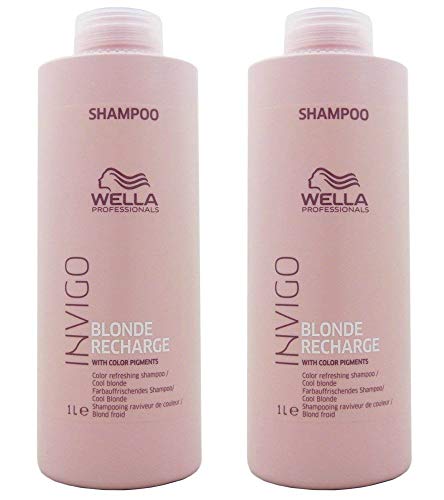 Wella Professionals Invigo Blonde Recharge Color Refreshing Shampoo / Cool blonde, 1000 ml