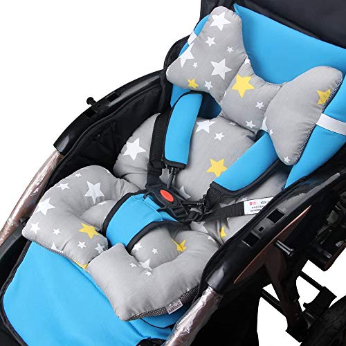 Eyand Kinderwagen-Auto-Sitzkopfstützkissen Liner-Matten-Auflage-Abdeckungs-Schutz für Baby-Kind-Kleinkind Kleinkinder