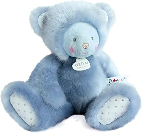 Doudou et Compagnie TROP Mimi Teddybär, 30 cm, Blau