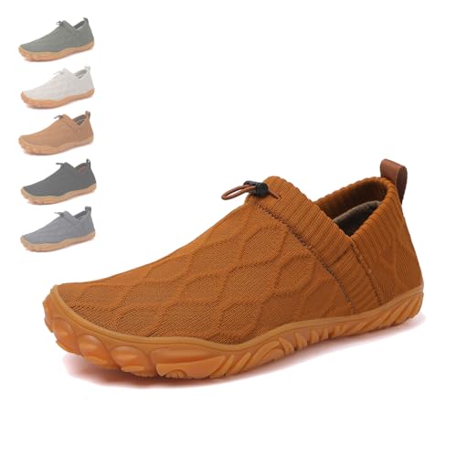 ALFQFFXZ Superkomfort-Slip-On-Schuhe, atmungsaktive Outdoor-Laufschuhe für Sport und Wandern (40,Yellow)