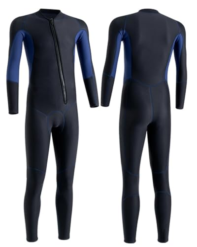 Ganzkörper-Neoprenanzug Für Männer Frauen 3mm Neopren Tauchanzüge, Rückenreißverschluss UV-Schutz Neoprenanzug Für Tauchen Surfen Schnorcheln Kajak Wassersport,Schwarz,3XL