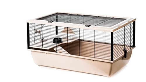 ZooPaul Großer Hamsterkäfig für Nagetiere ca. 80 cm Hochwertig mit Holz Zubehör Nagerkäfig Haustier Kleintier
