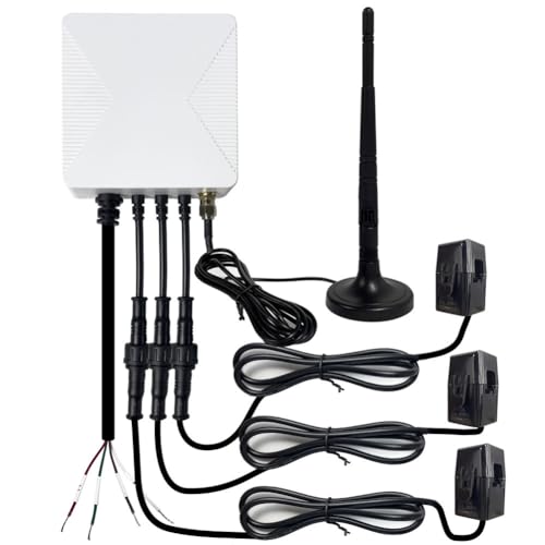 Jzoowar Tuya Smart Life 3-Phasen-WiFi-KWH-MessgeräT 80A Stromzange Stromwandler App-ÜBerwachung und Aufzeichnung des Verbrauchs