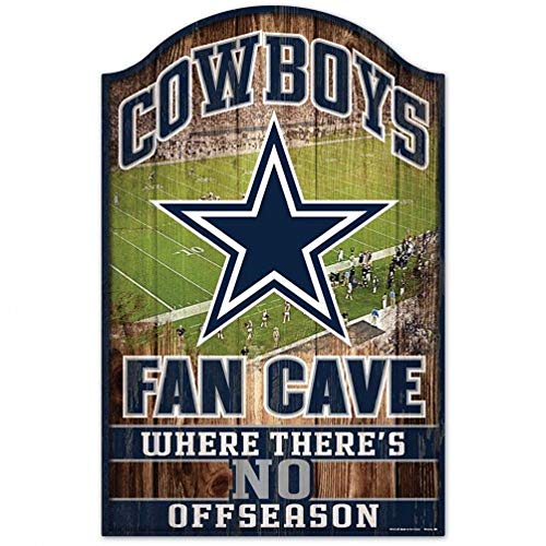 NFL Dallas Cowboys Fan Cave Holzschild, 27,9 x 43,2 cm
