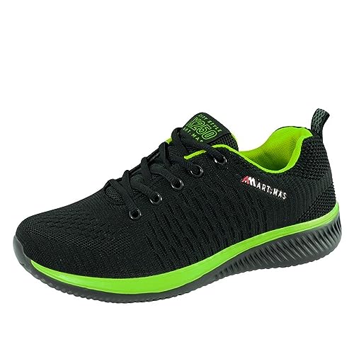 ARTMAS X250 Fluo Arbeitsschuhe Sportschuhe Herren Damen Schuhe Sport geschnürt atmungsaktiv Fluoreszierende Elemente; schwarz; (Numeric_41)