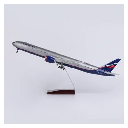 Ferngesteuertes Flugzeug Russland Aeroflot Boeing 777 Airlines, Maßstab 1:150, Druckgussmodell, Flugzeug-Spielzeugkollektion Aus Kunstharz (Größe : No Light)