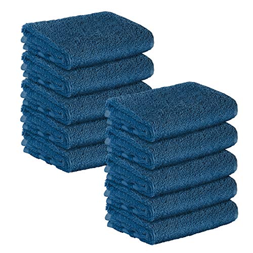 10 Stück Premium Frottee Gästehandtücher 30x50 cm in dunkelblau von StickandShine in 500g/m² aus 100% Baumwolle Öko-TEX Standard 100 Materialien