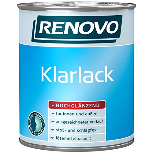2,5 Liter RENOVO Klarlack hochglänzend für außen und innen