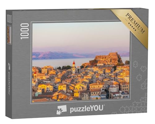 puzzleYOU: Puzzle 1000 Teile „Neue Festung von Korfu bei Sonnenuntergang“
