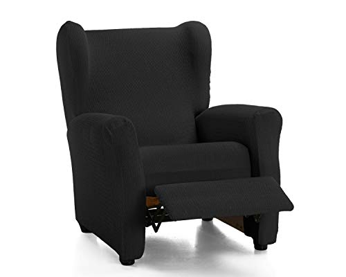 Martina Home Schutzhülle aus elastischem Sessel Modell Tunez Bezug für Relax-Sessel 32x42x8 cm Schwarz