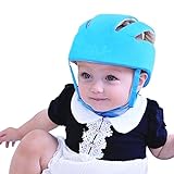 Qiorange Kleinkind Safety Helmet gegen Stöße für Babyhelm Kopfschutzmütze beim Lauflernen verstellbar (Blau)