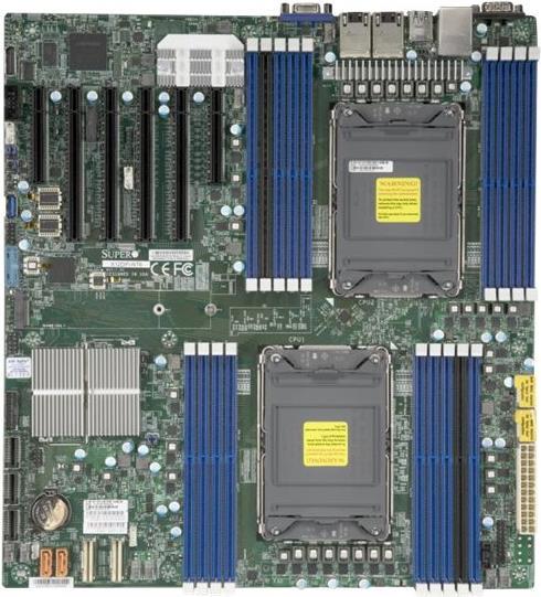 SUPERMICRO X12DPI-N6 - Motherboard - Erweitertes ATX - LGA4189-Sockel - 2 Unterstützte CPUs - C621A Chipsatz - USB 3.2 Gen 1 - 2 x Gigabit LAN - Onboard-Grafik - für SC745 BAC-R1K23B, SC825 BTQC-R1K23LPB