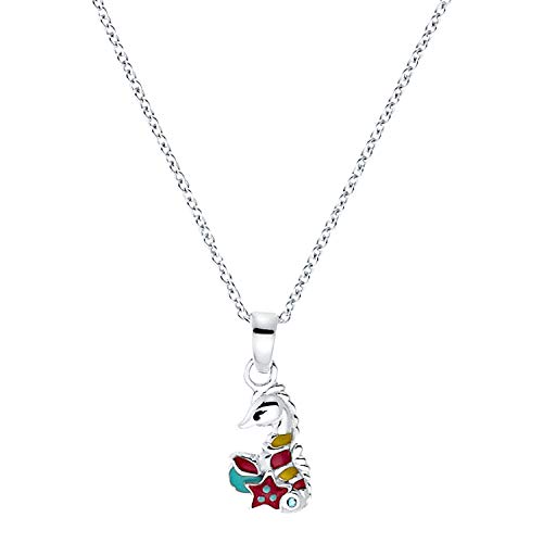 Prinzessin Lillifee Kinder-Halskette für Mädchen Seepferdchen Silber 2031161