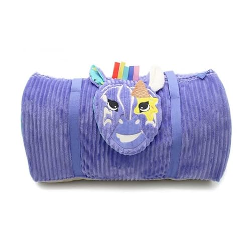 Les Déglingos - Kiprocos Kindertasche für Wochenende, Zebra, Wickeltasche und Reisen, Unisex, Kinder, Violett, Einheitsgröße, violett, 48 x 25 x 25 cm, Lässig
