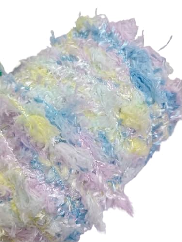 250 g ausgefallenes Strickgarn, segmentgefärbtes Blüten-Wollgarn, handgemischt, Beutel, DIY-Faden, Verkabelung, Häkelgarn (Color : Color 7)