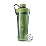 BlenderBottle Radian Tritan Trinkflasche mit BlenderBall, geeignet als Eiweiß Shaker, Protein Shaker, Wasserflasche, BPA frei, skaliert bis 700 ml, Fassungsvermögen 940 ml, moos grün
